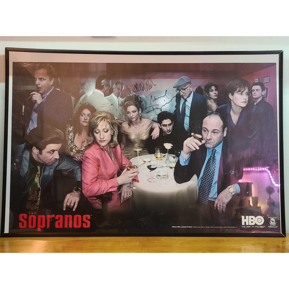 Genuine Sopranos Autographed Poster 36x24 + Frame
